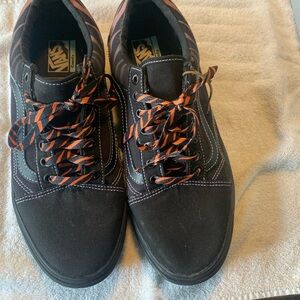 Orange Zerba print Vans